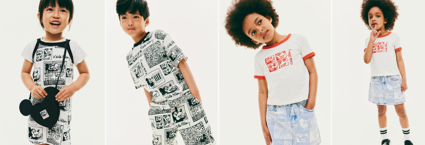 H&M Keith Haring and Disney Mickey New cloting