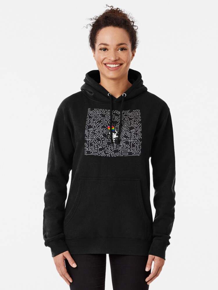 Alone Lgbt Love Pullover Hoodie Keith Haring Pride Hoodie Gift for Fans#1