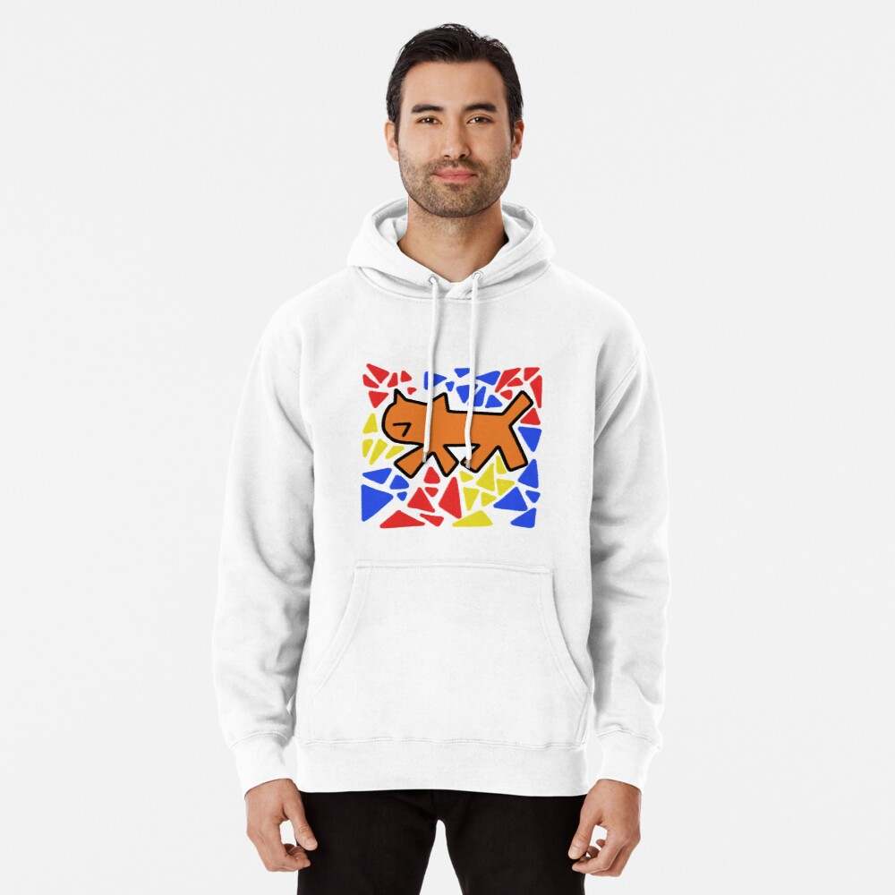 Keith Haring Hoodie, Keith Cat Pullover Hoodie#3