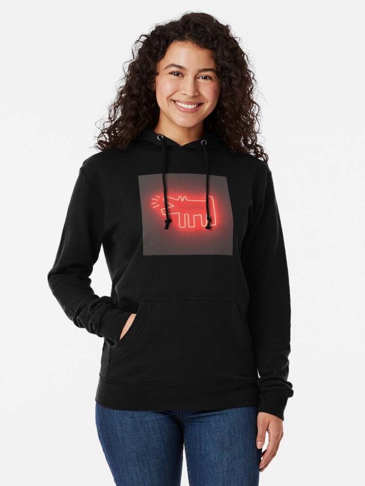 Keith Haring Hoodie, Dog Light Barking Hoodie#2