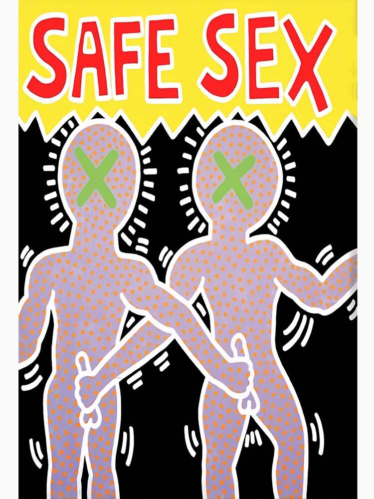 Safe Sex Haring Pullover Hoodie Highest Quality Hoodie Stylish And Comfortable#2