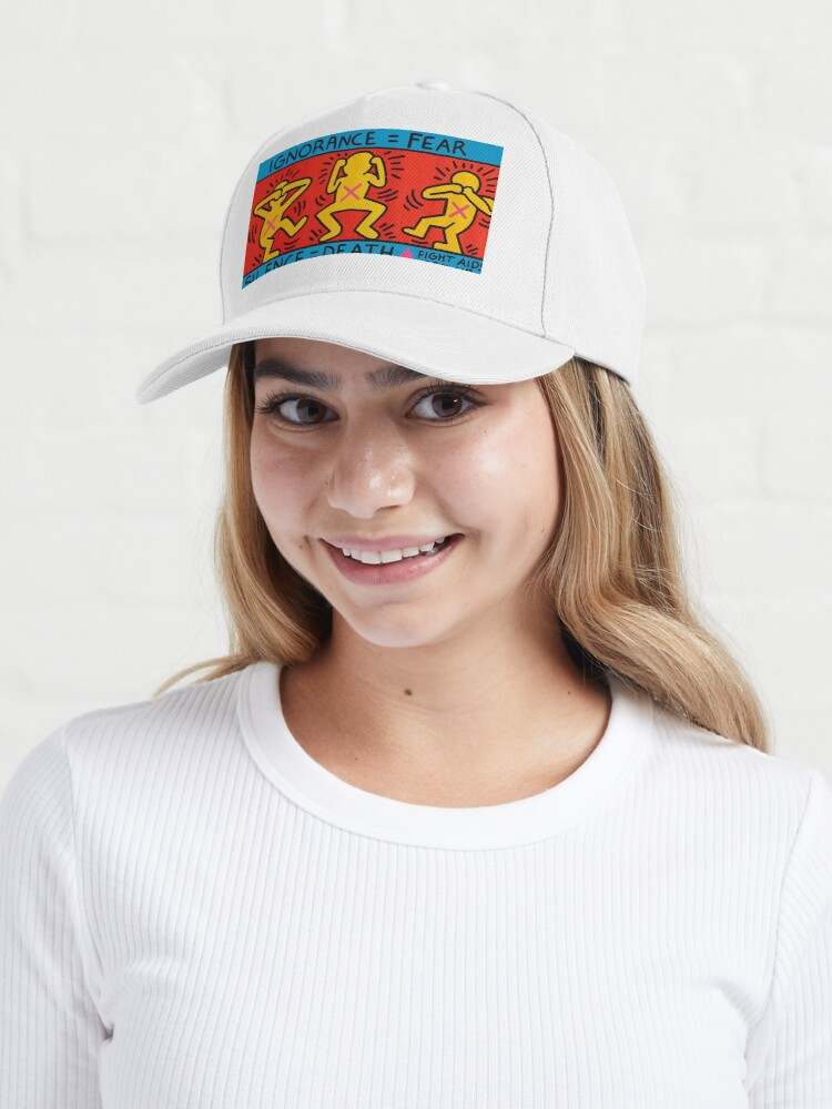 Keith Haring Caps, Fear Ignorance Cap#5