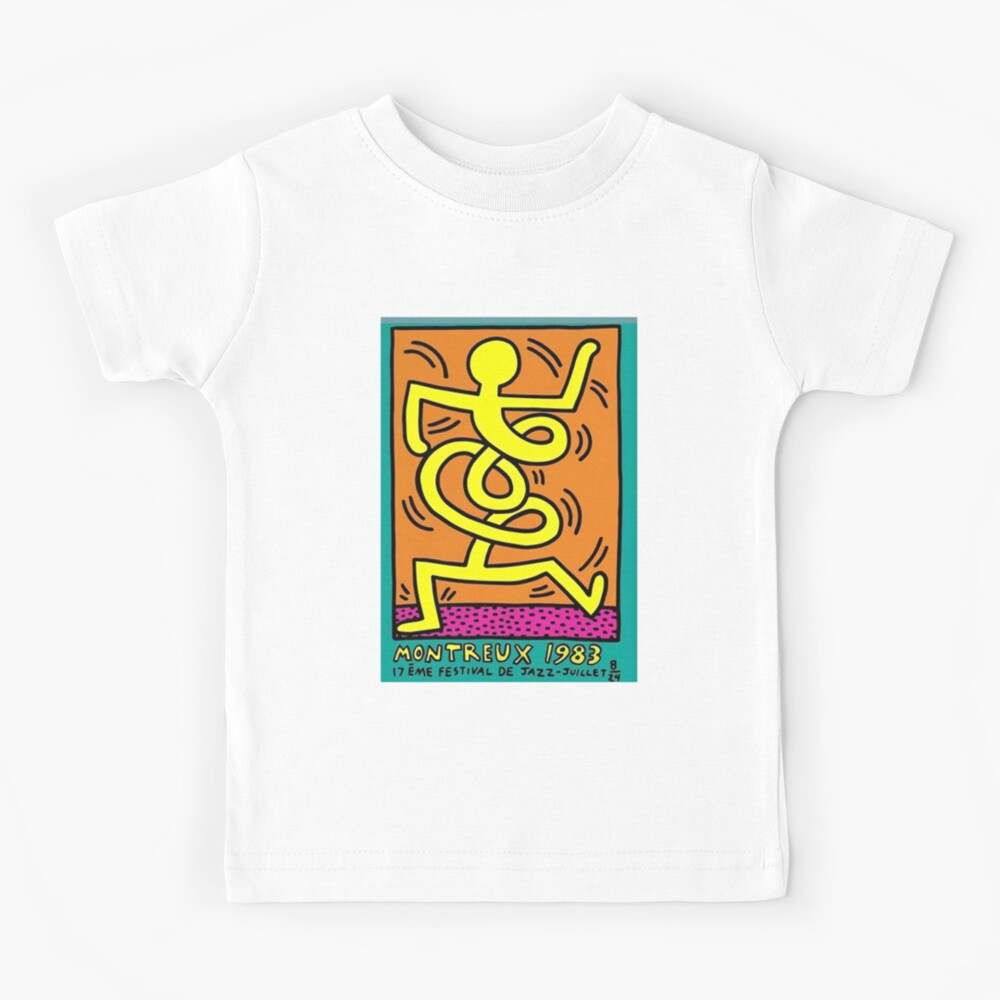 Keith Hairng Jazz montreux 1983 Kids T-Shirt Unique Designed for Kids#1