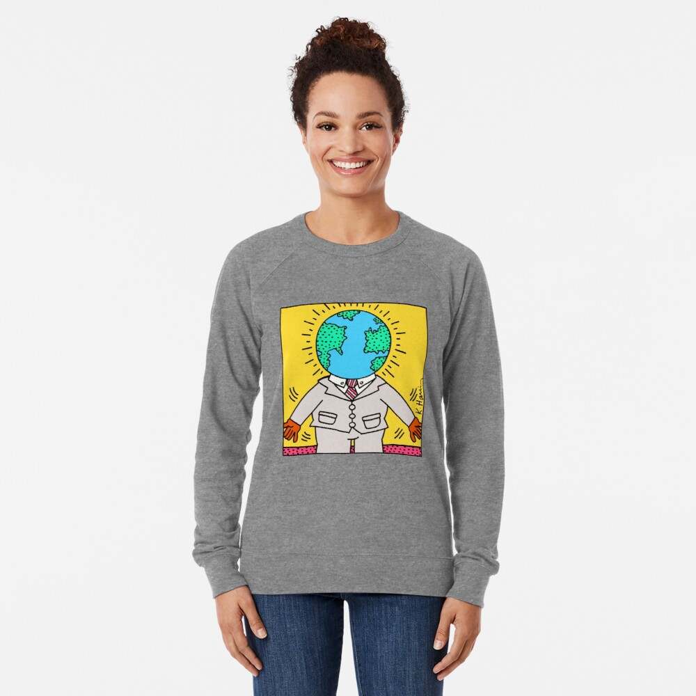 Keith Haring Hoodies, Earth Man Sweatshirt#2