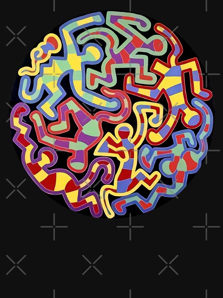 Keith Haring Hoodie, Monkey Puzzle Pullover Hoodie#2