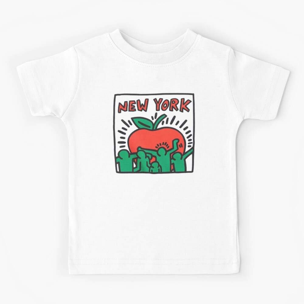Keith Hairng New York for Apple Kids T-Shirt Unique Designed for Kids#1