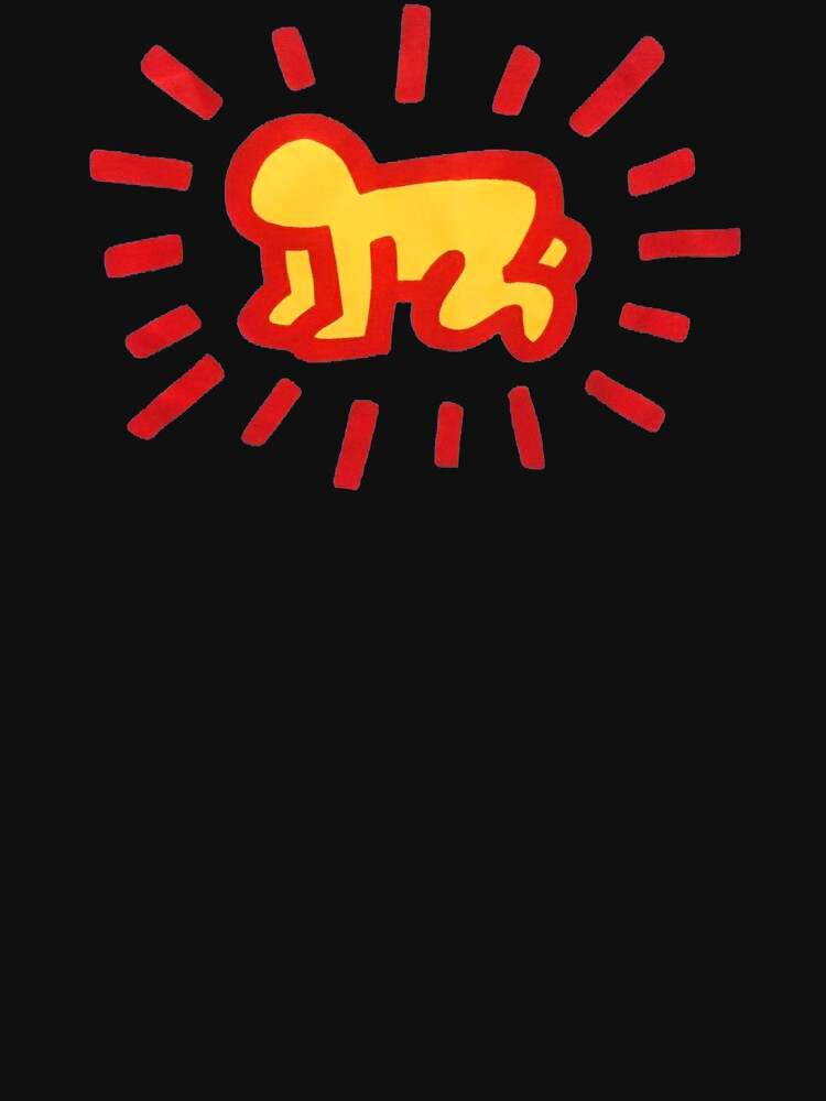 Keith Haring Hoodie, Keith Haring The Baby Out Pullover Hoodie#2