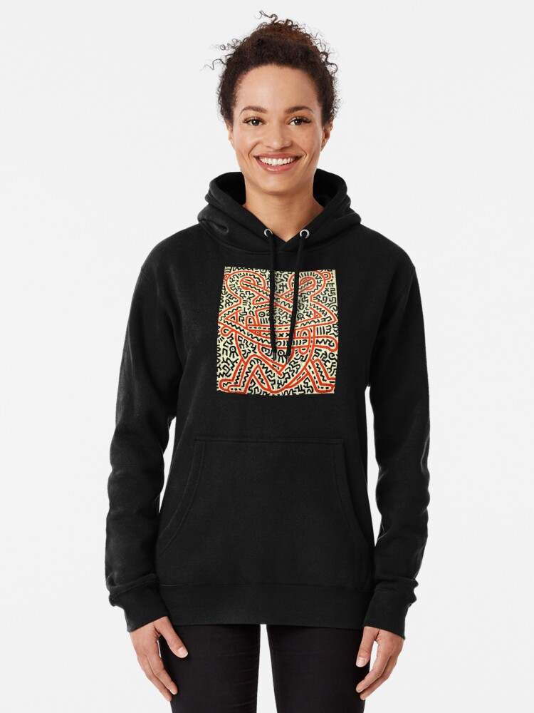 Keith Haring Hoodie, Pop Art Keith Pullover Hoodie#1