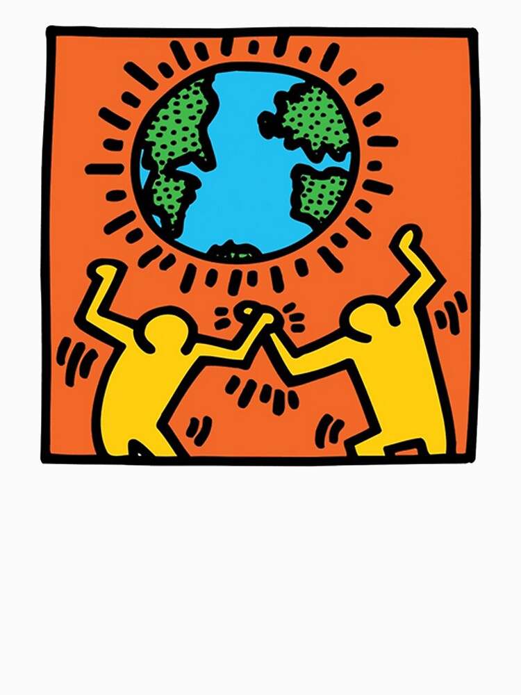 Keith Haring Hoodie, Keith Haring Save the Earth Earth Day Hoodie#2