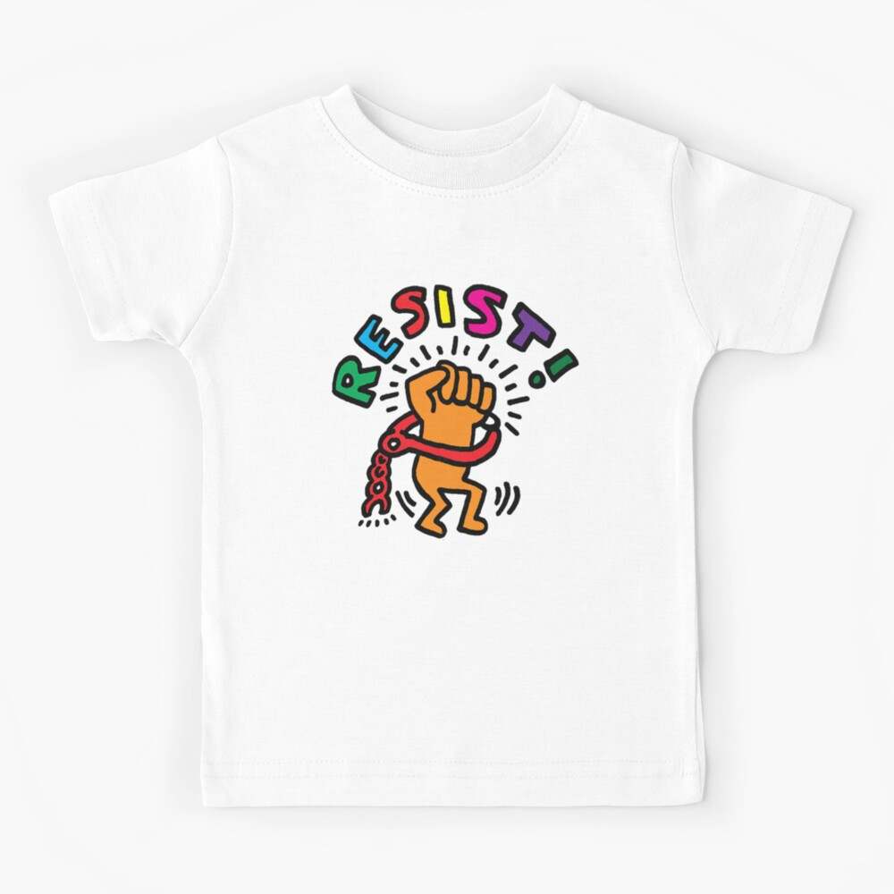 Keith Hairng Resist! Kids T-Shirt Unique Designed for Kids#1