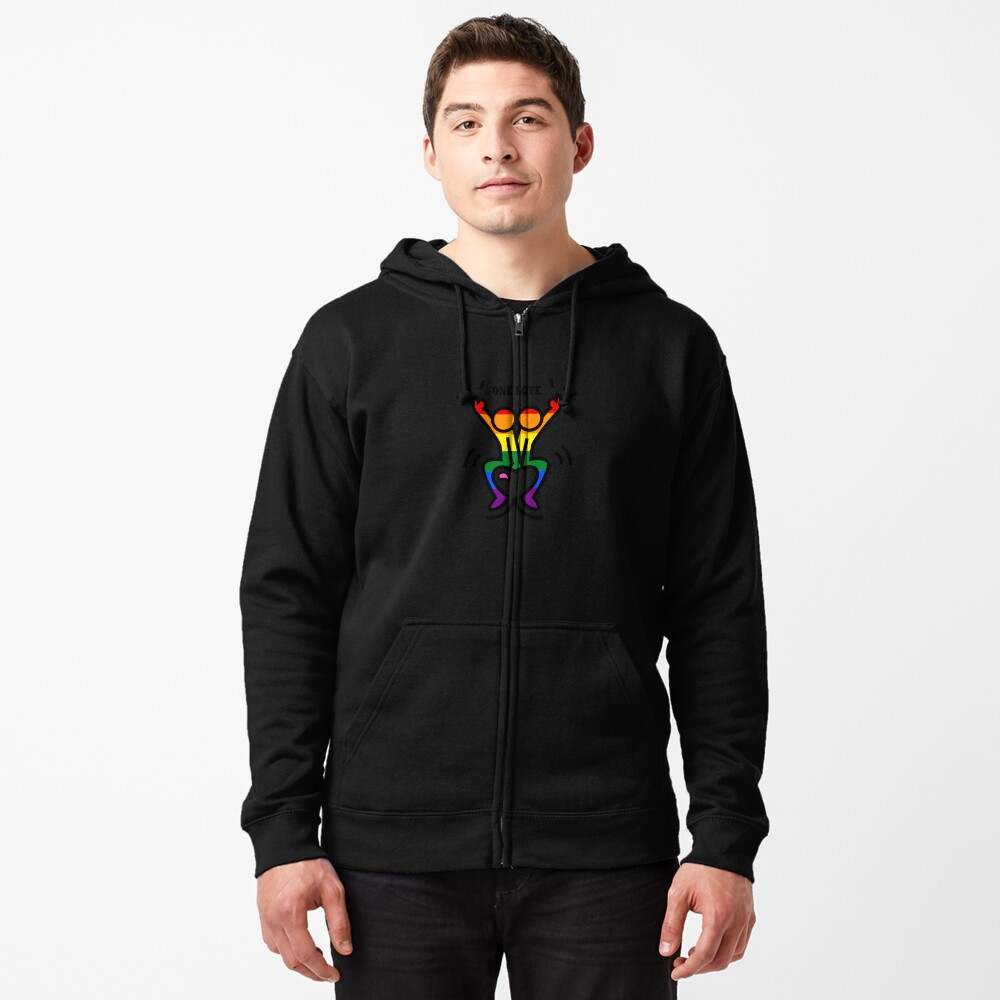 One Love Keith Heart Drawing Zipped Hoodie Keith Haring Zip Up Hoodie A Unique Gift Idea#3
