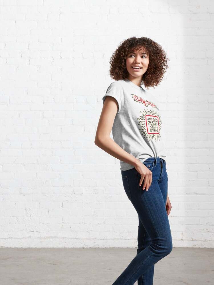 Keith Haring Shirt, Safe Sex Classic T-Shirt#6