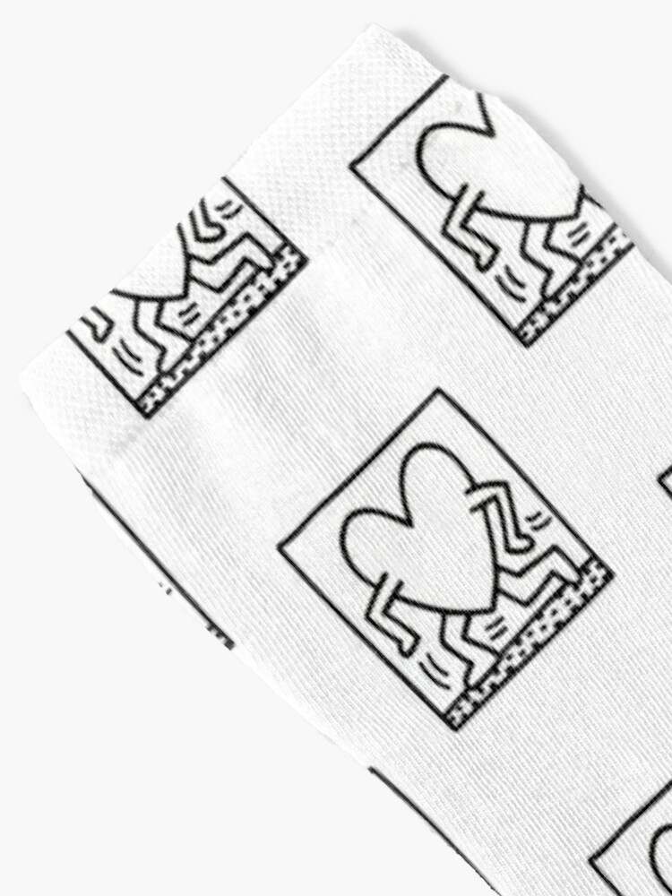 Keith Haring Socks, Running Love Socks#2