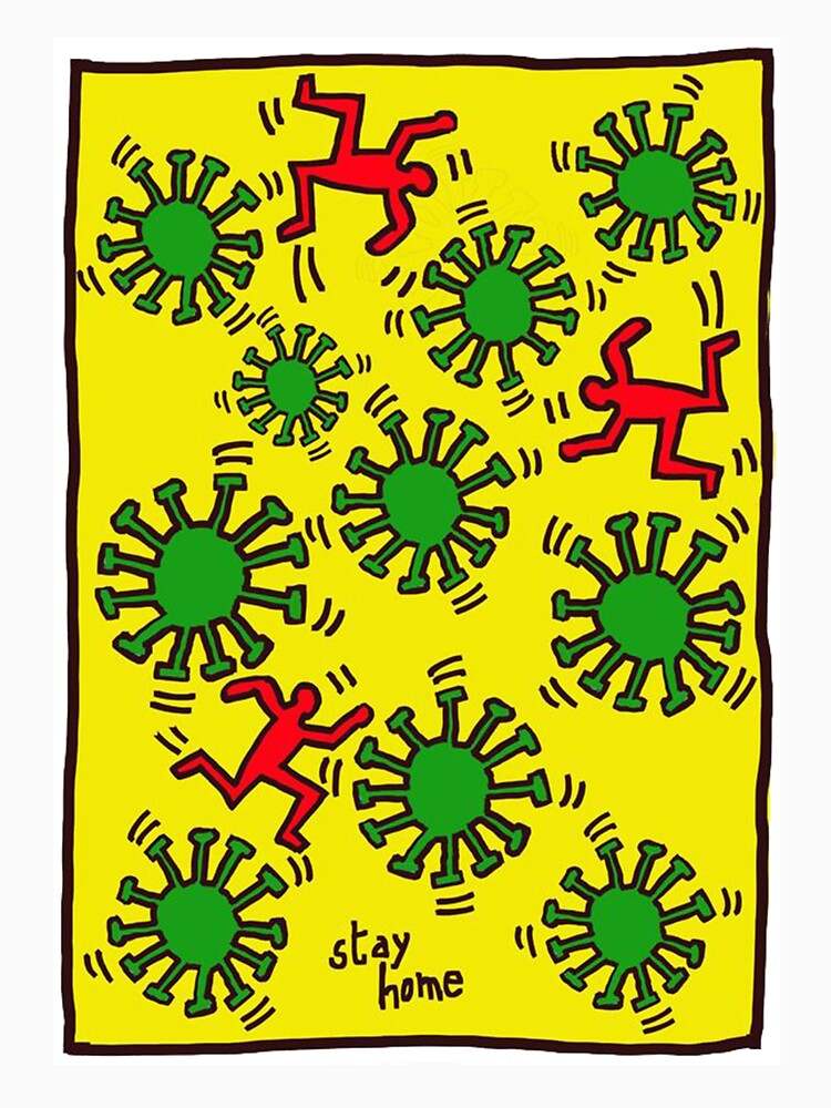 Keith Haring Hoodie, Haring Corona Version Hoodie#2
