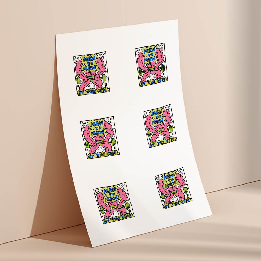 Performance Art Keith Haring Sticker Pack of 50 Stickers - The