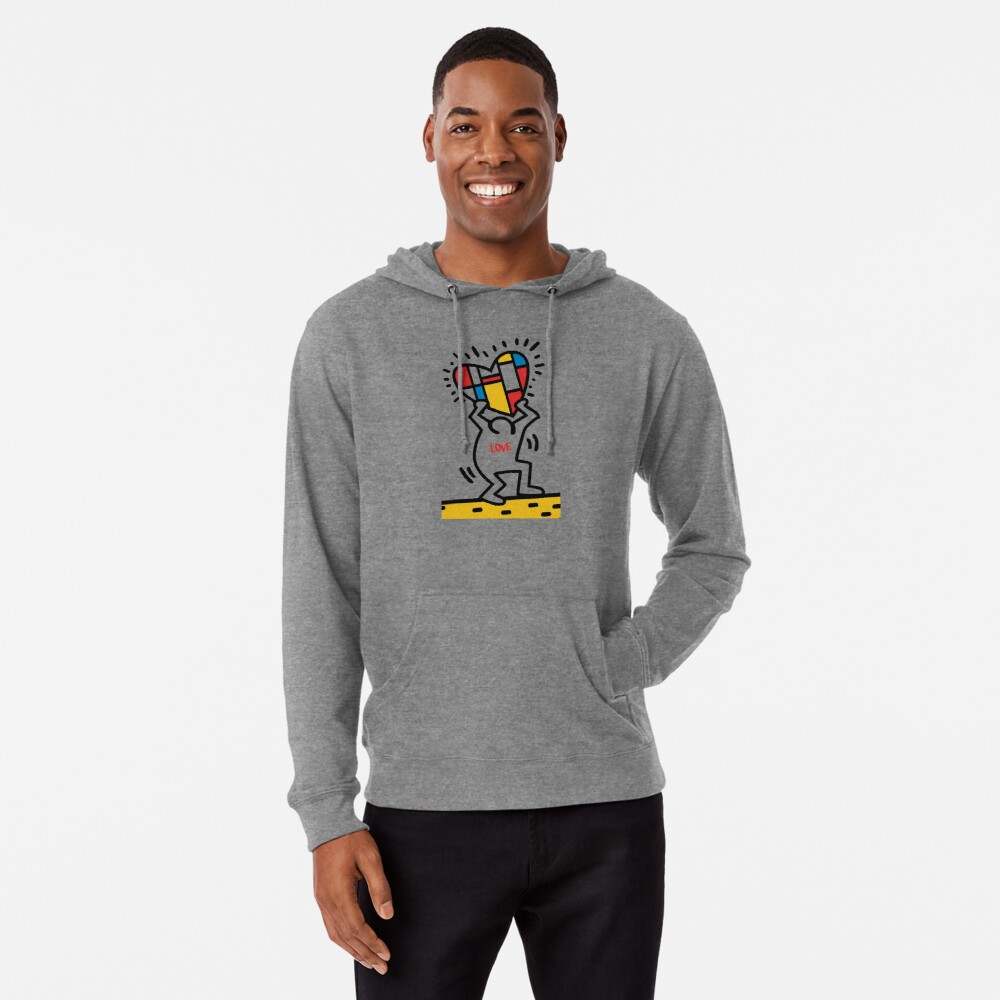 Keith Haring Hoodie, Heart Love Hoodie#3
