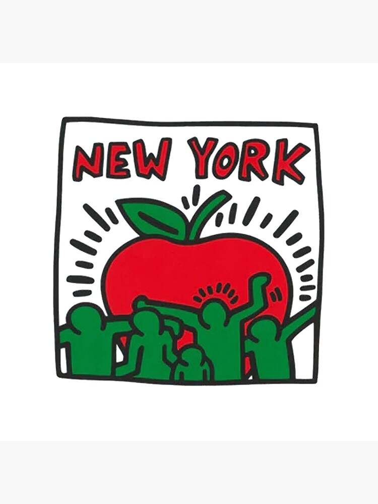 Keith Haring Pillow, Apple New York Pillow#3