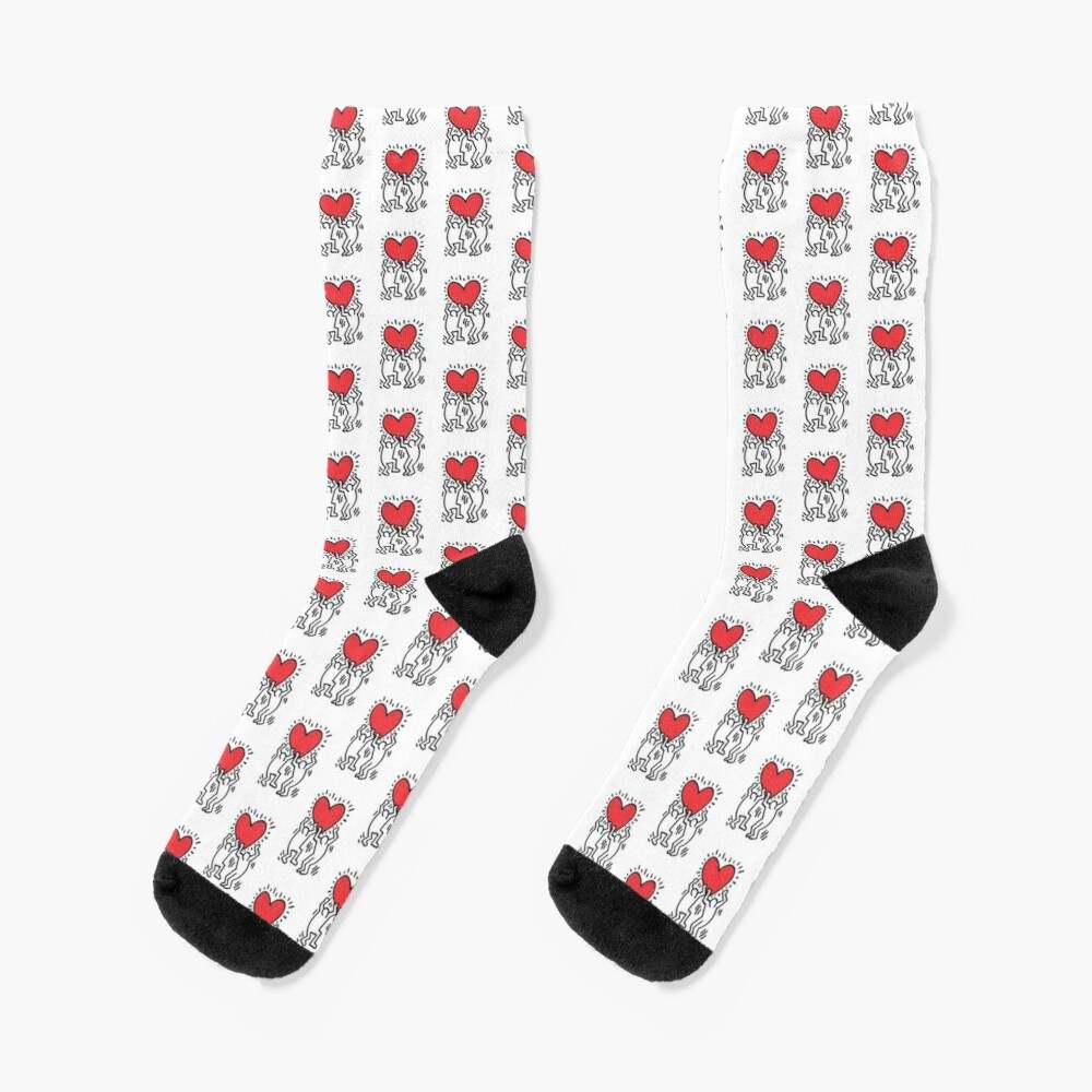 Keith Haring Socks, High Love Socks#1