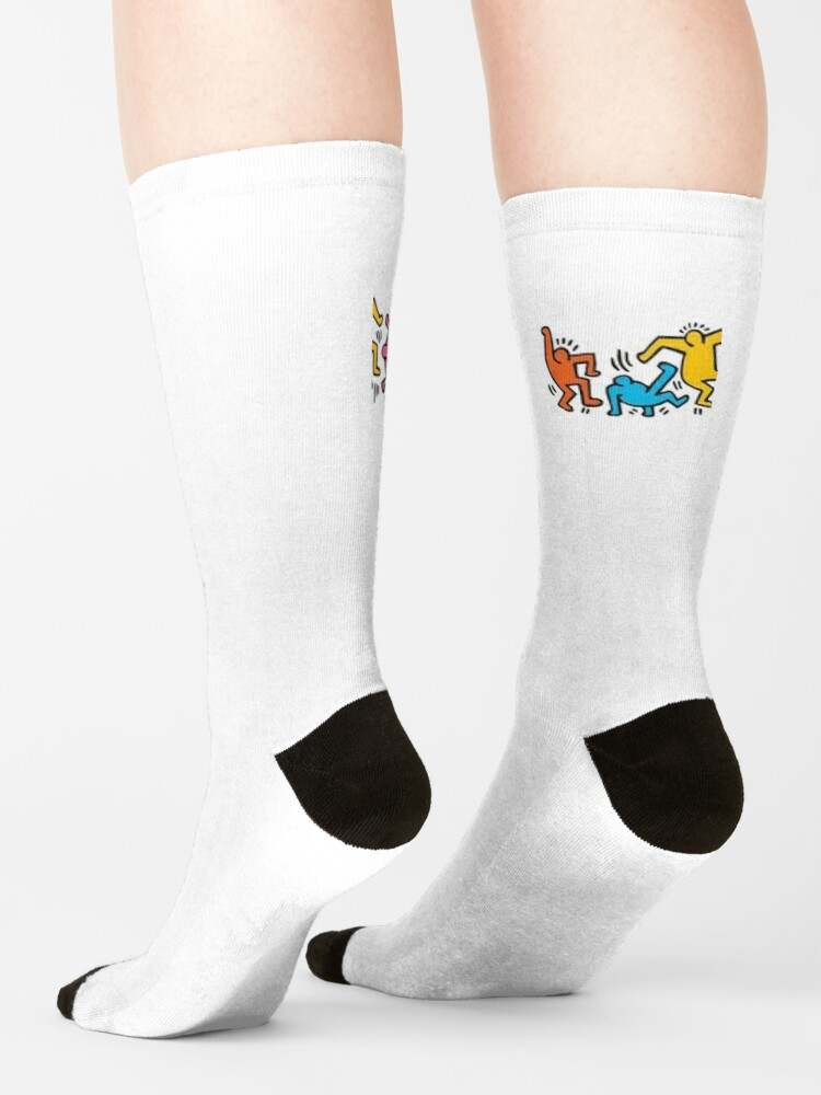 Keith Haring Socks, Five People Socks#4