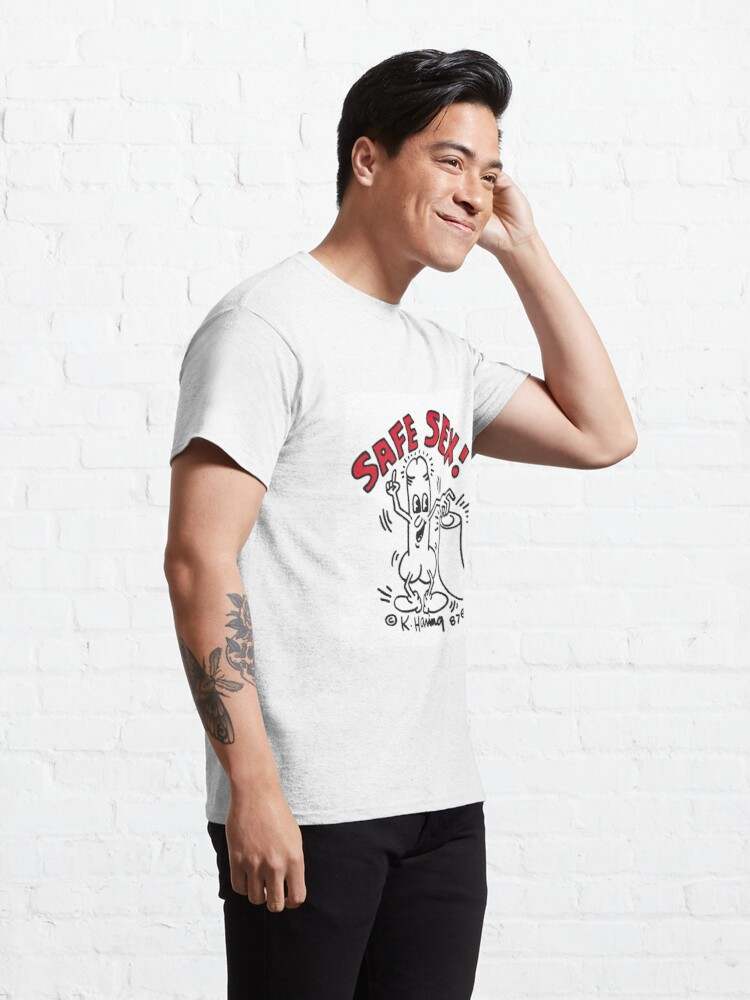 Keith Haring Shirt, Safe Sex Harings Classic T-Shirt#4