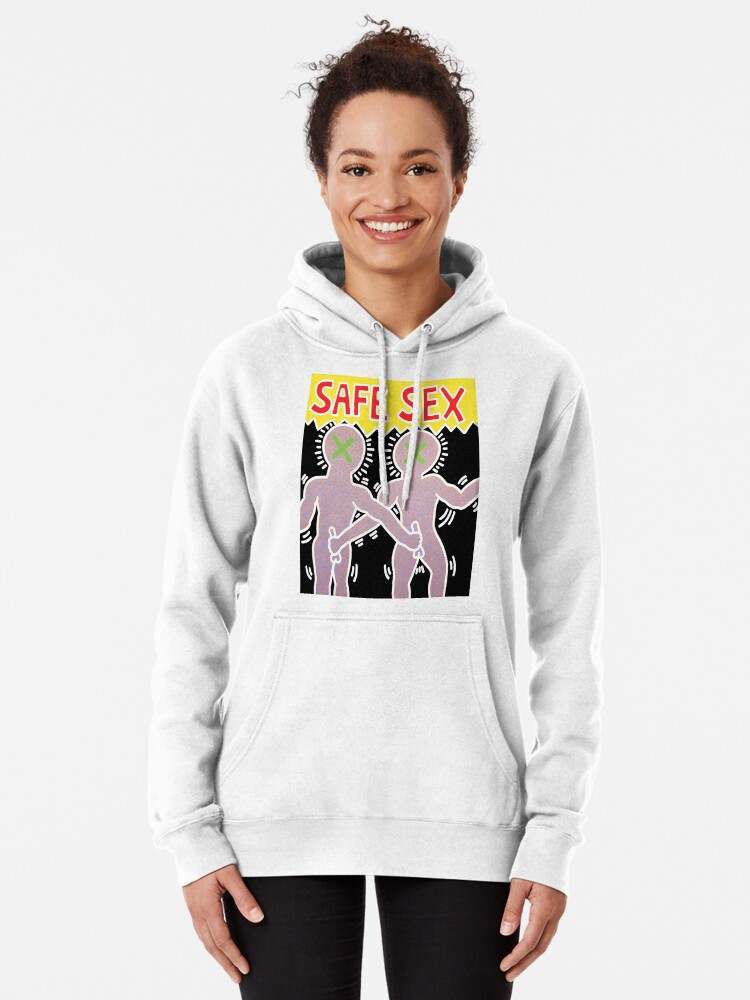 Safe Sex Haring Pullover Hoodie Highest Quality Hoodie Stylish And Comfortable#1