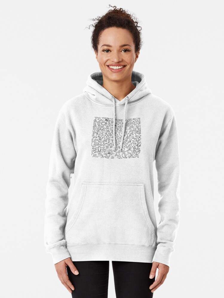 Keith Haring Hoodie Keith Haring House White Pullover Hoodie www.keith haring.store