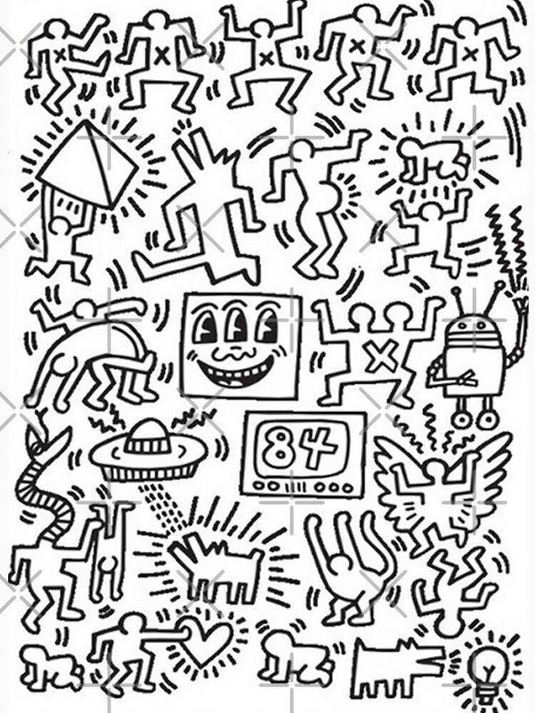 Keith Haring Hoodie, Keith Haring Collection Community Pullover Hoodie#2