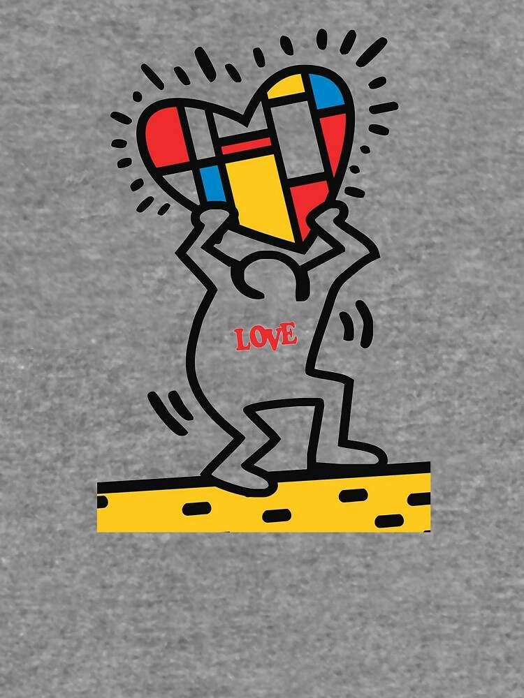 Keith Haring Hoodie, Heart Love Hoodie#2