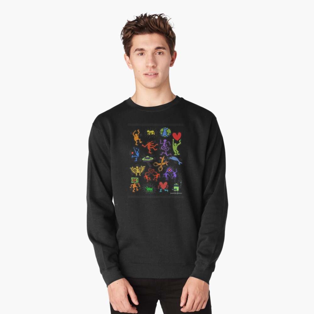 Keith Haring Sweatshirt, Dance Together Pullover Sweatshirt#1