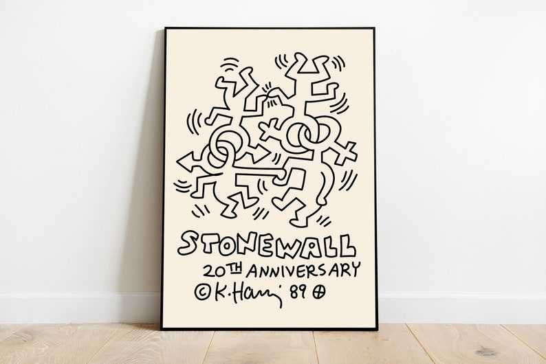 Keith Haring Poster, Keith Haring Stonewall Art Poster#1