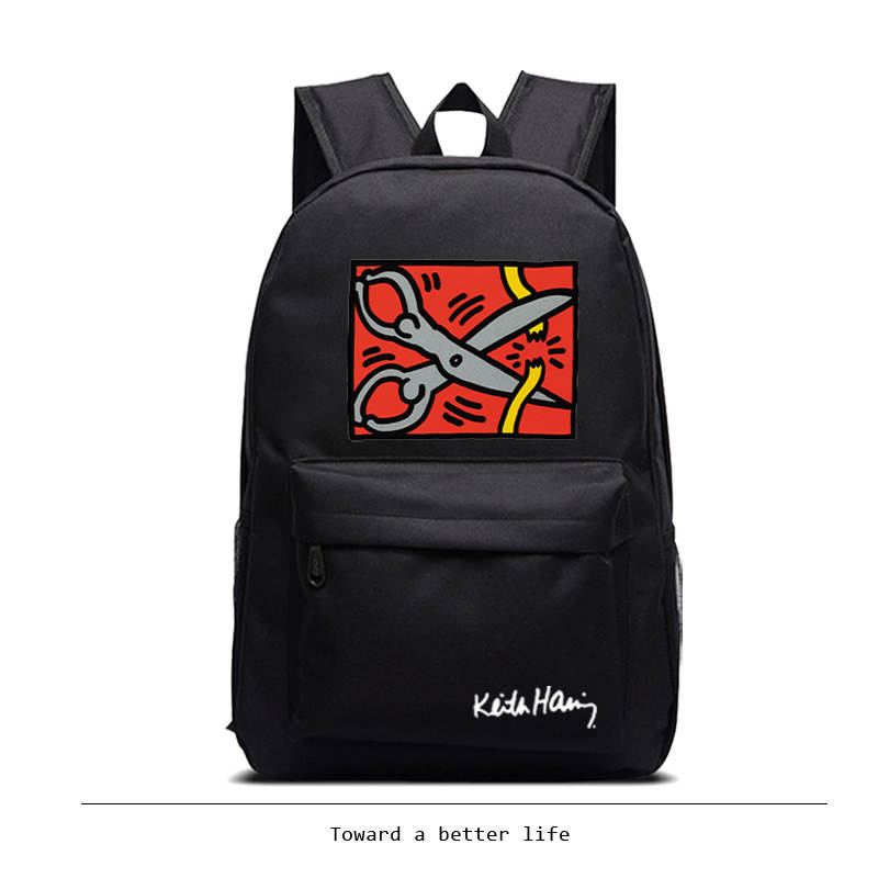 Keith Haring Scissors Backpack Keith Haring Backpack#1