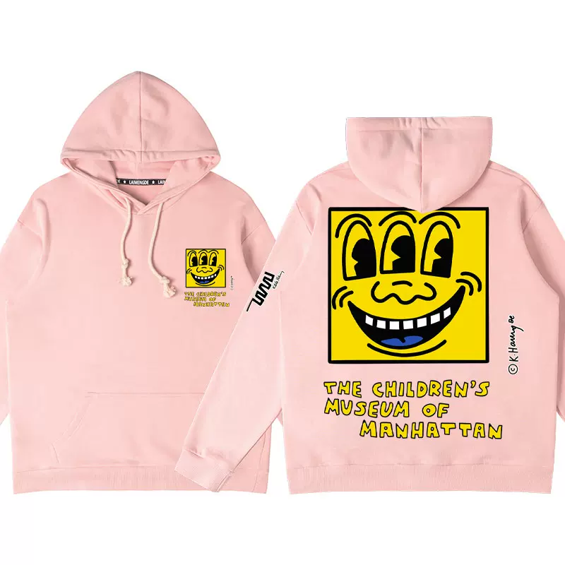 Keith Haring Pink Hoodies