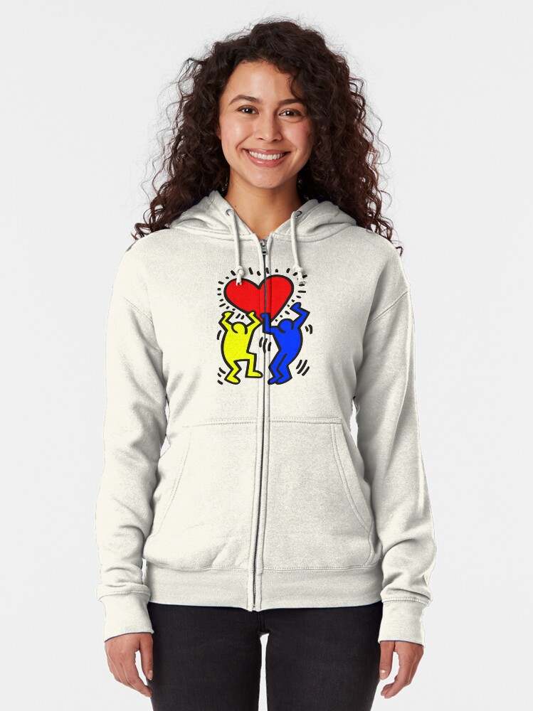 Party Love Zipped Hoodie Keith Haring Zip Up Hoodie A Unique Gift Idea#1