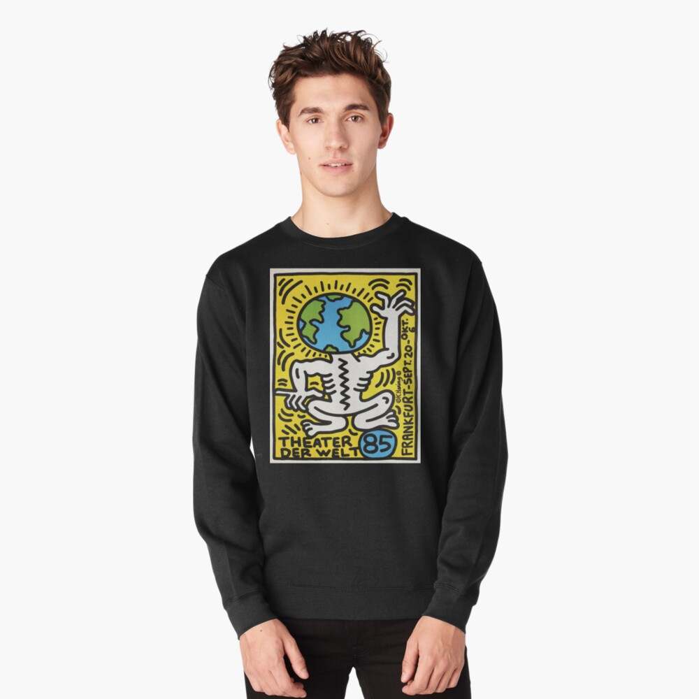 Keith Haring Hoodies, Old Earth Haring Head Sweatshirt#2