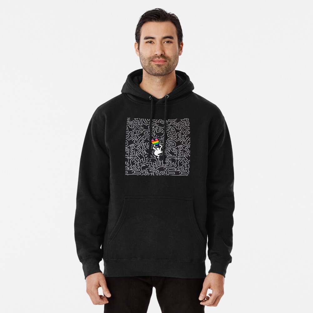 Alone Lgbt Love Pullover Hoodie Keith Haring Pride Hoodie Gift for Fans#3