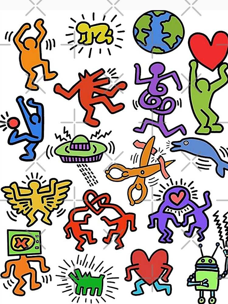 Keith Haring Hoodie, Keith Haring For Collection Pullover Hoodie#2