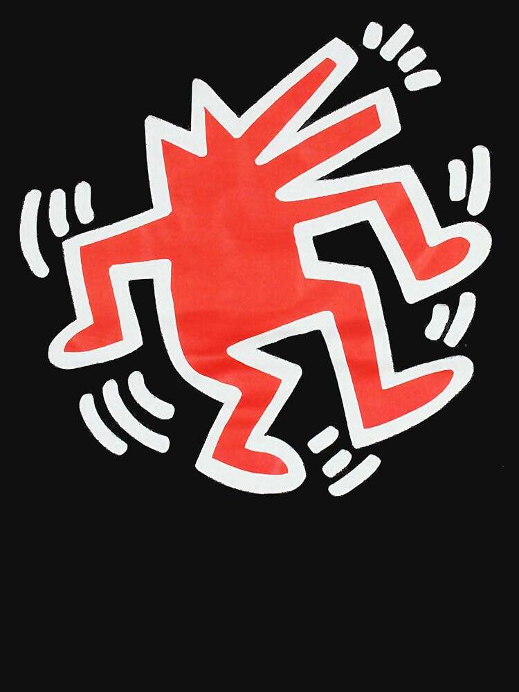 Keith Haring Hoodie, Keith Haring Dancing Dog Pullover Hoodie#2
