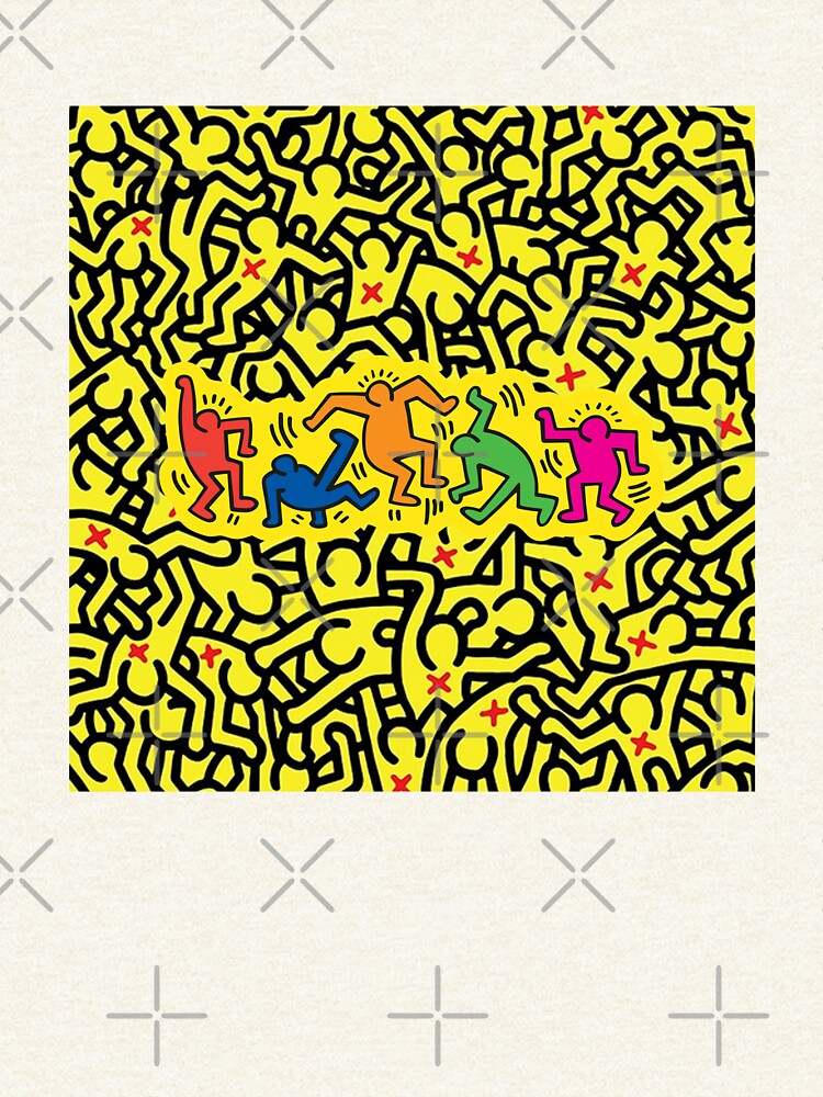 Keith Haring Hoodie, Keith Haring Yellow June Zipped Hoodie#2