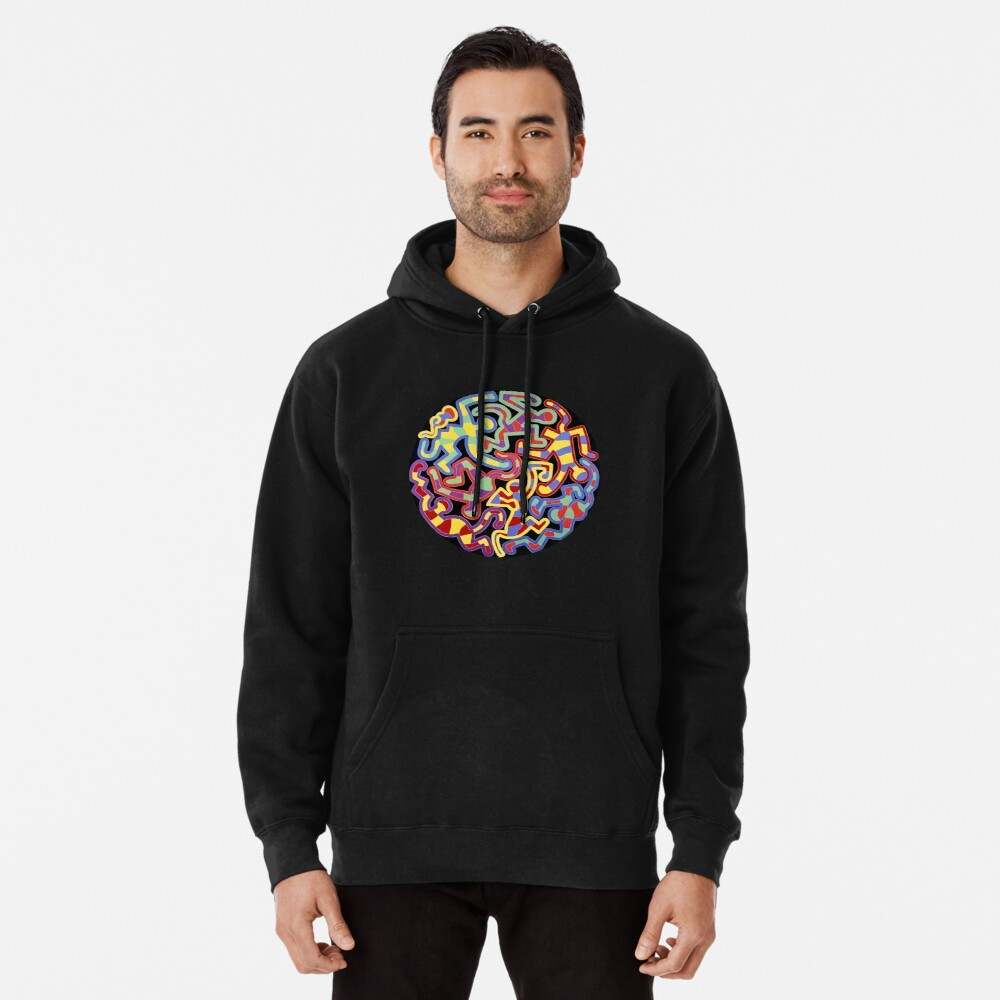 Keith Haring Hoodie, Monkey Puzzle Pullover Hoodie#3