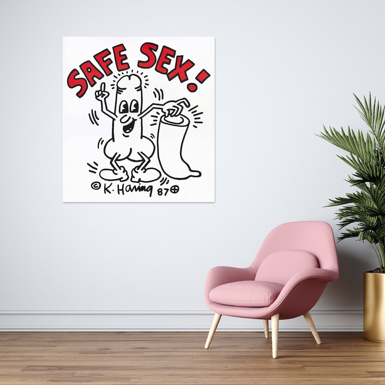 Keith Haring Poster Safe Sex 87 Poster Keith Haringstore