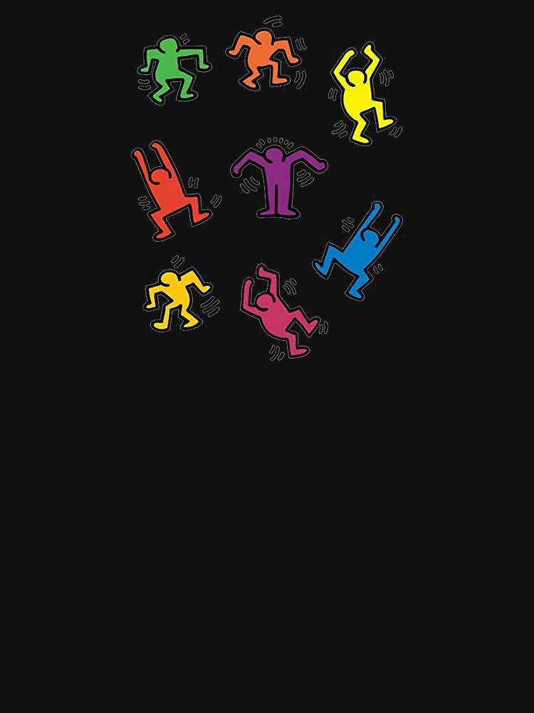 Keith Haring Sweatshirt, Rainbow Art Pullover Sweatshirt#2