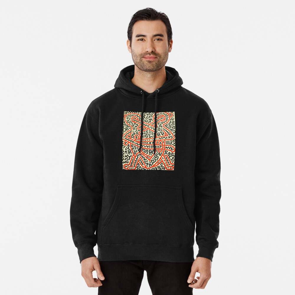 Keith Haring Hoodie, Pop Art Keith Pullover Hoodie#2
