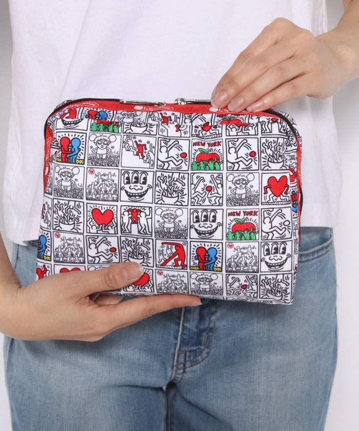 Keith Haring Love New York Makeup Bag Keith Haring Backpack#5