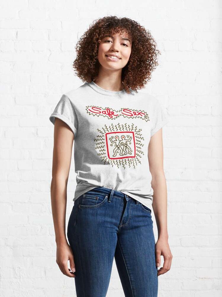 Keith Haring Shirt, Safe Sex Classic T-Shirt#4