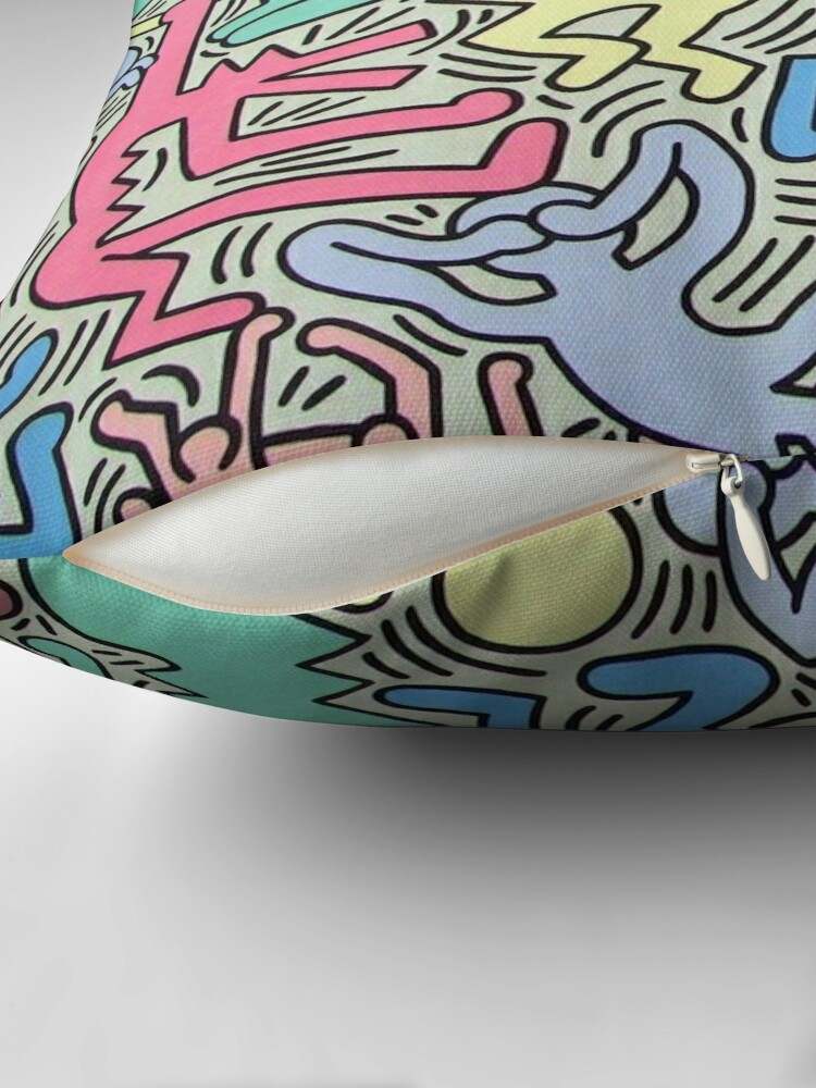 Keith Haring Pillow, Busy People Pillow#1