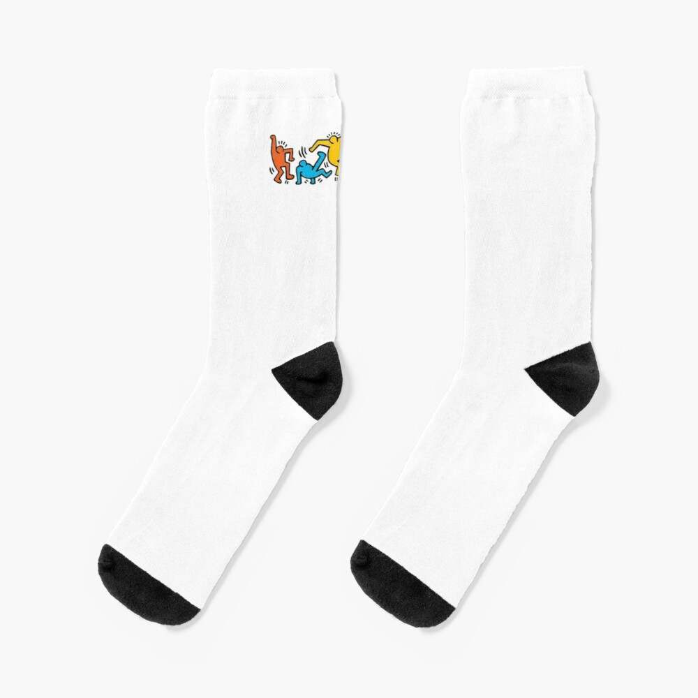 Keith Haring Socks, Five People Socks#1