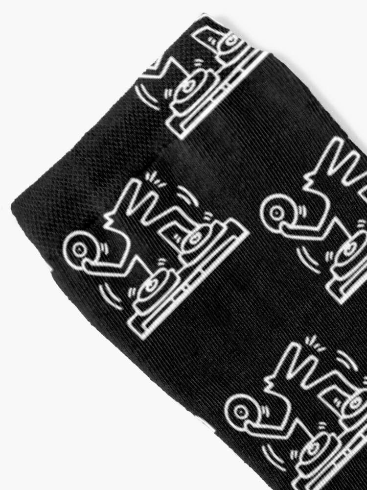 Keith Haring Socks, DJ Dog Symbol Socks#2