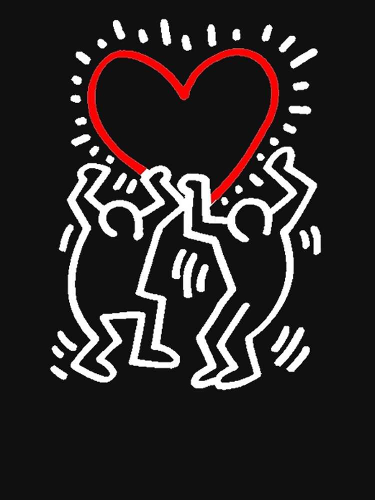 Keith Haring True Love Zipped Hoodie Keith Haring Zip Up Hoodie A Unique Gift Idea#2