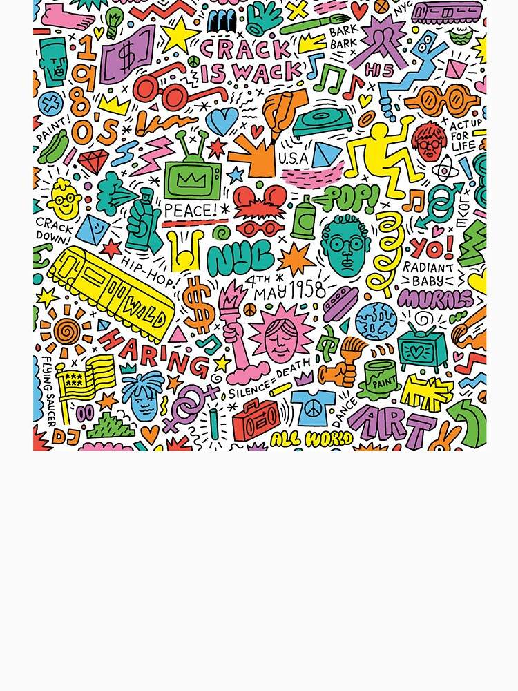 Keith Haring Hoodie, Pop Street Art Keith Haring Pullover Hoodie#2