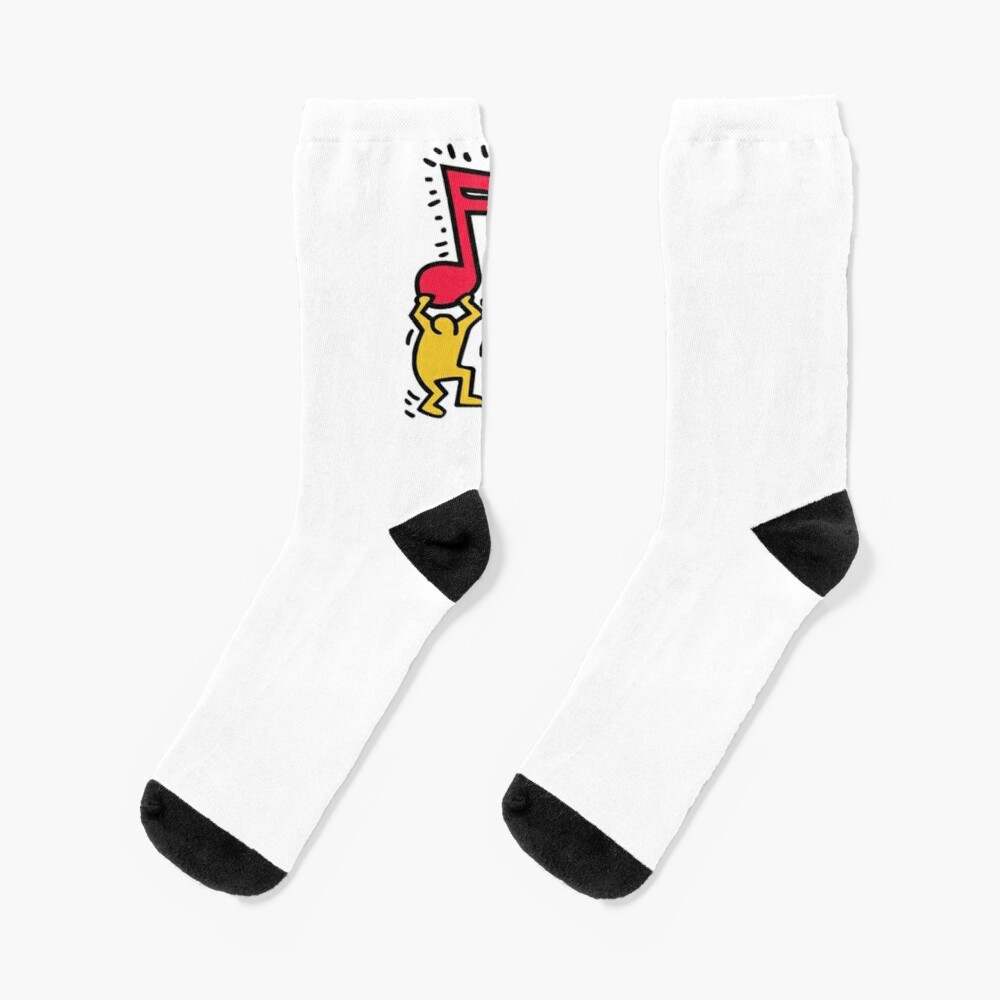 Keith Haring Socks, Play Music Socks#1